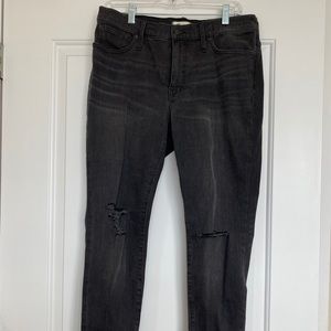Madewell Mid-Rise Skinny Jeans in Black Sea